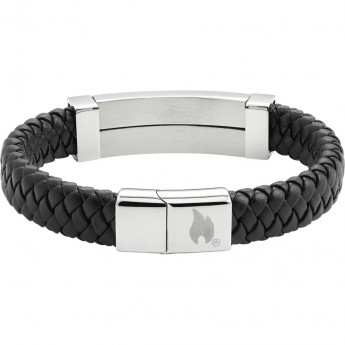 Браслет ZIPPO STEEL BAR BRAIDED LEATHER BRACELET 2007175 Браслет ZIPPO STEEL BAR BRAIDED LEATHER BRACELET 2007175